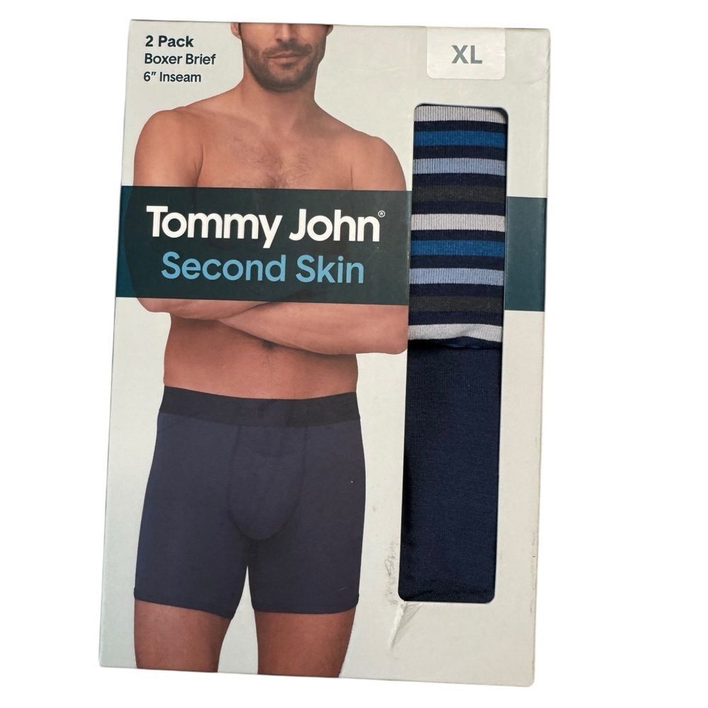 2 Pack Tommy John Second Skin 6” Inseam Boxer Briefs